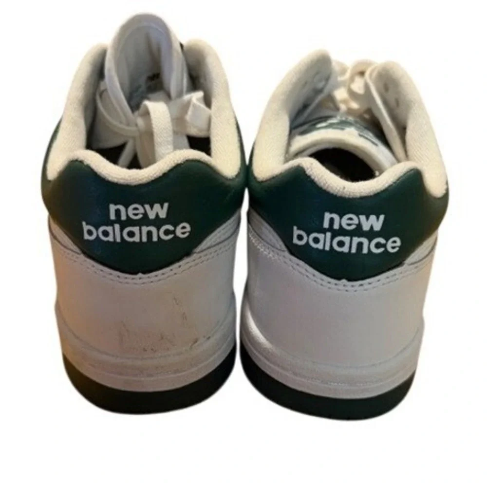New Balance 480 Mens White Green Leather Low Top Sneakers Size‎ 10